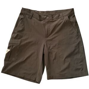 Columbia PFG Performance Fishing Gear Black Shorts 34W 10L